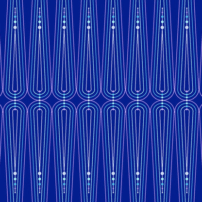 Giucy Giuce Andover Fabrics Century Prints Deco Frost Icicles Frozen CS-1110-B