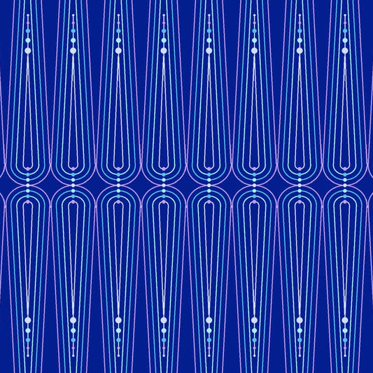 Giucy Giuce Andover Fabrics Century Prints Deco Frost Icicles Frozen CS-1110-B