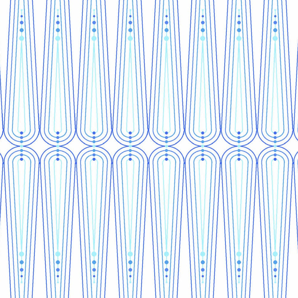 Giucy Giuce Andover Fabrics Century Prints Deco Frost Icicles Winter CS-1110-L