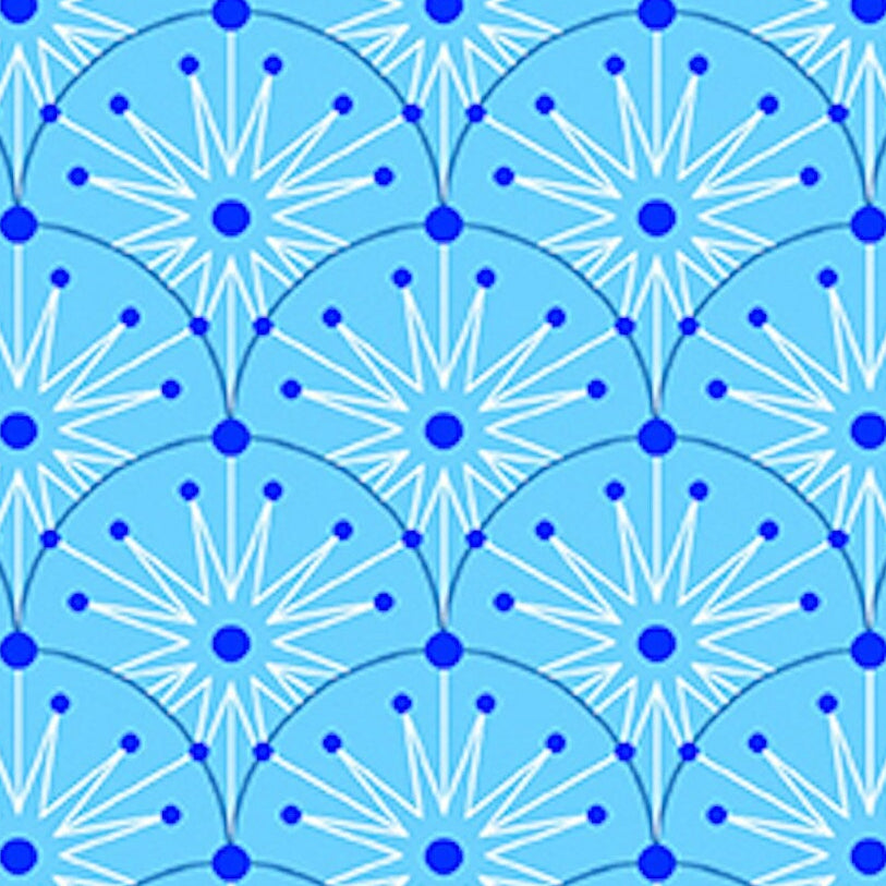 Giucy Giuce Andover Fabrics Century Prints Deco Frost Winter Clamshells CS-1111-LB