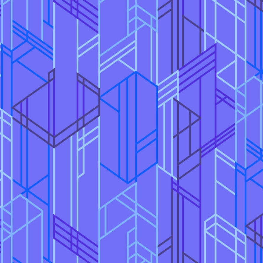 Giucy Giuce Andover Fabrics Century Prints Deco Glo 2 Meander Huckleberry CS-276-P