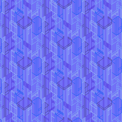 Giucy Giuce Andover Fabrics Century Prints Deco Glo 2 Meander Huckleberry CS-276-P