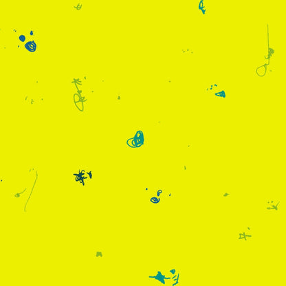 Giucy Giuce Andover Fabrics Scrawl Motley Dayglow A-880-Y1