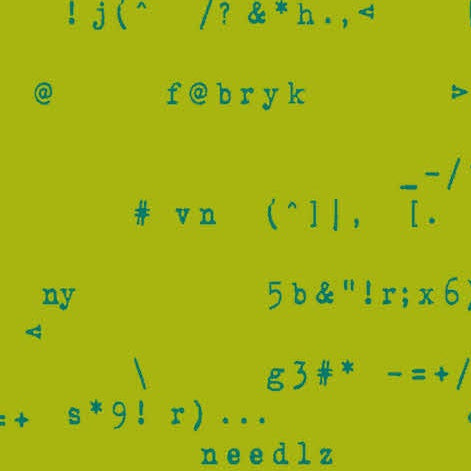 Giucy Giuce Andover Fabrics Scrawl Punc. A-1215-G Parakeet