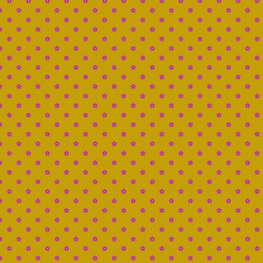Heather Bailey FIGO Fabrics Wild Abandon 90898-52Whimsy-Gold