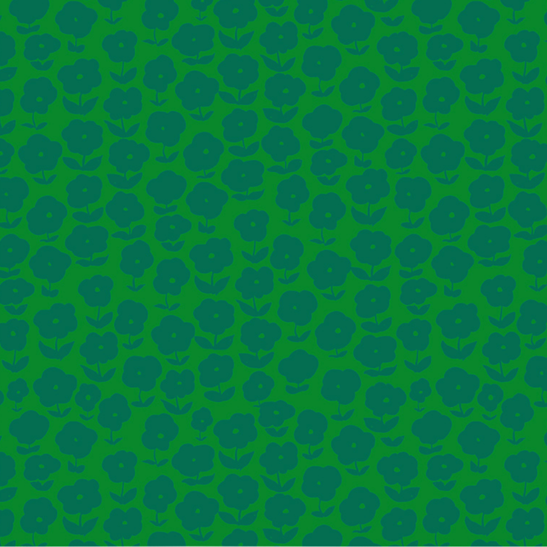 Heather Ross Ruby and Bee Blenders Puffy Daisy Ferns Windham