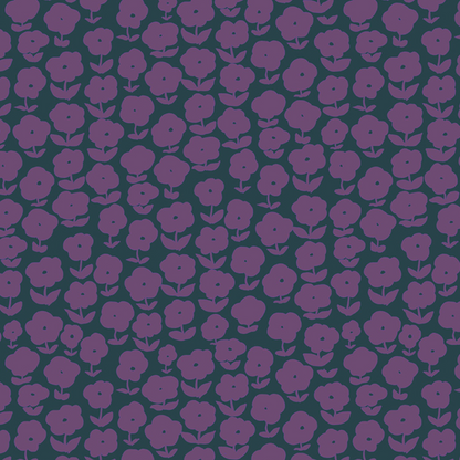 Heather Ross Ruby and Bee Blenders Puffy Daisy Salvia Windham