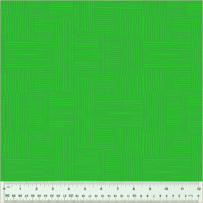 Heather Ross Ruby and Bee Blenders Woven Pasture Evergreen Windham