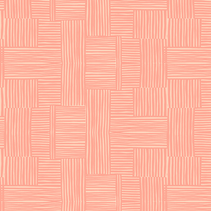 Heather Ross Ruby and Bee Blenders Woven Shell Peachy Windham