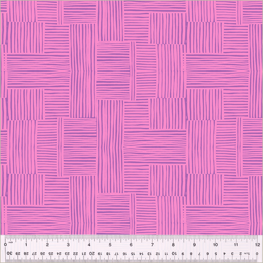 Heather Ross Ruby and Bee Blenders Woven Vervain Salvia Windham