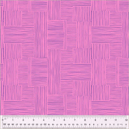 Heather Ross Ruby and Bee Blenders Woven Vervain Salvia Windham