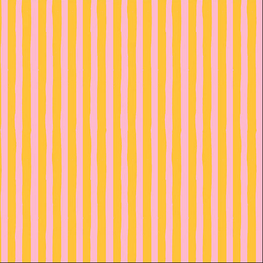 Heather Ross Windham Drawn Stripe 54418-36 Turmeric/Vervain Ruby and Bee Blenders