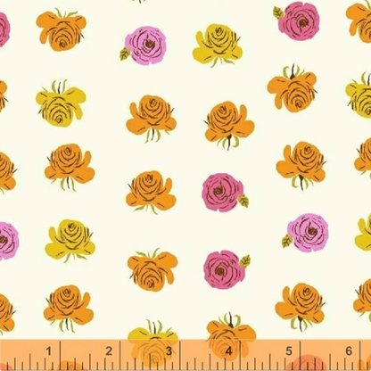 Heather Ross Windham Fabrics 20th Anniversary Roses Pink 51203-9