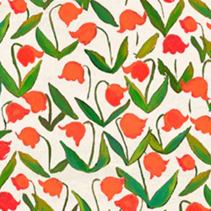 Heather Ross Windham Fabrics By Hand Flowerbed 54257D-11 Cotton