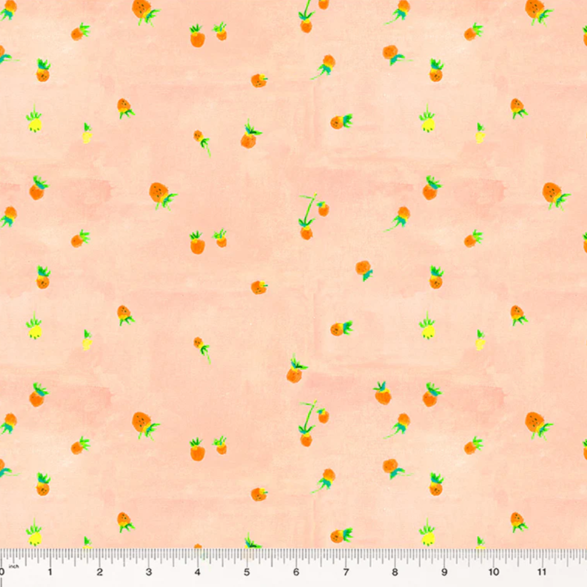 Heather Ross Windham Fabrics By Hand Wild Strawberries 54259D-6 Blush