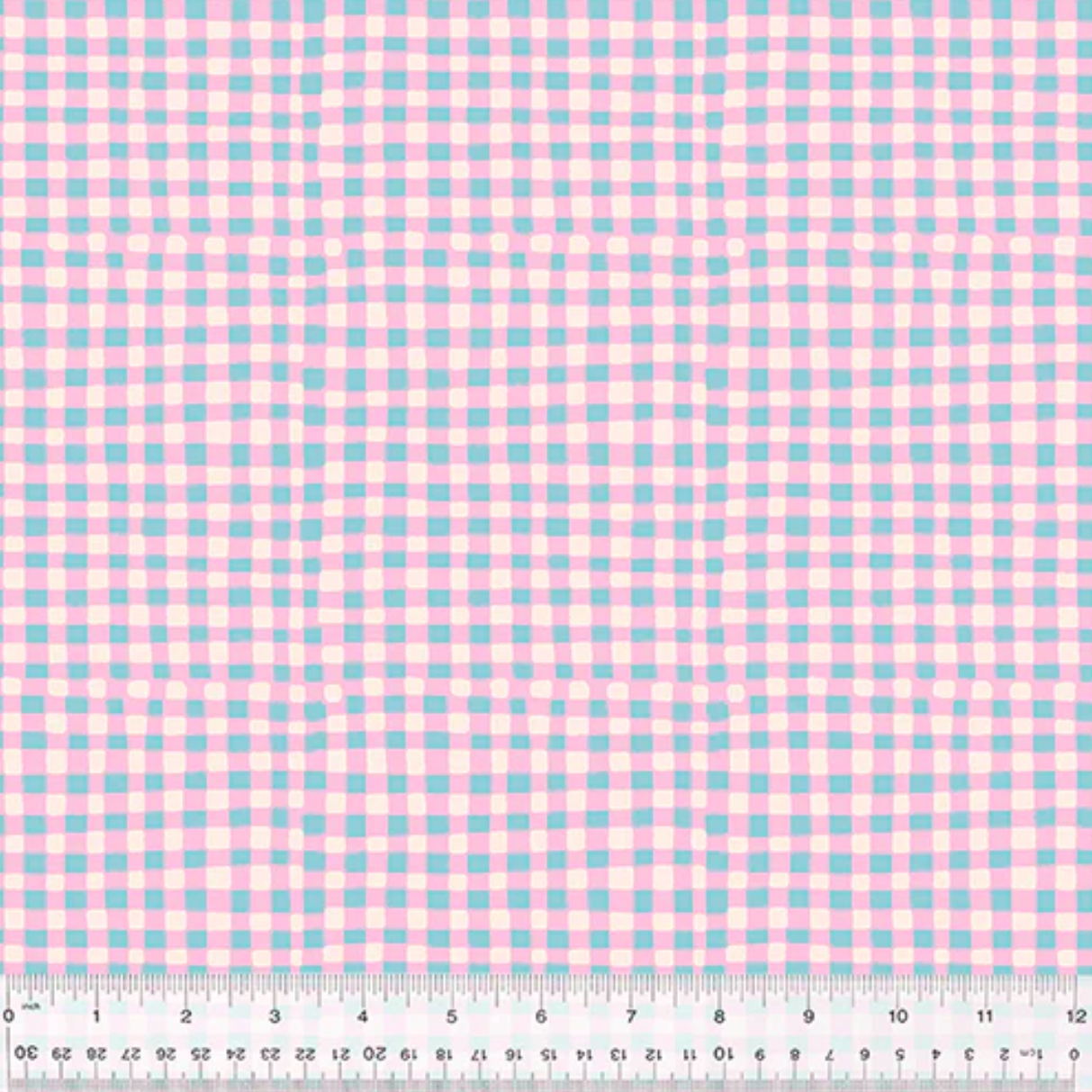 Heather Ross Windham Fabrics Country Mouse Checkers Lilac 53476-6