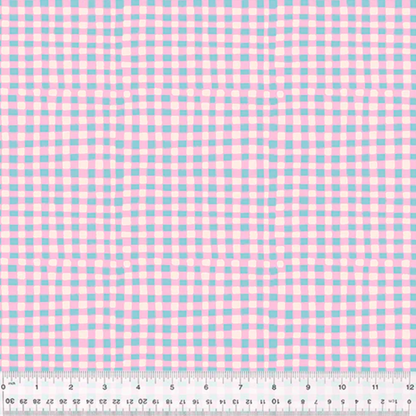 Heather Ross Windham Fabrics Country Mouse Checkers Lilac 53476-6