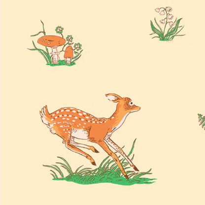 Heather Ross Windham Fabrics Forestburg Beargrass 53845-2 Peach