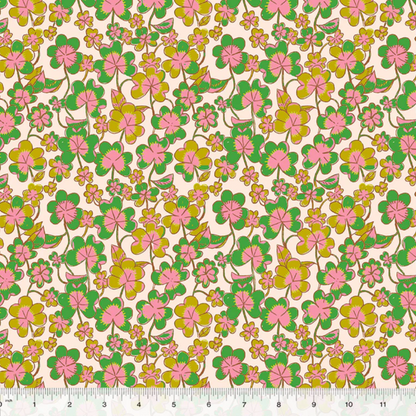 Heather Ross Windham Fabrics Forestburgh Clover 53847-1 Blush