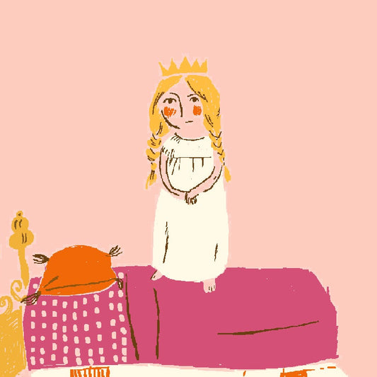 Heather Ross Windham Fabrics Heather Ross Favorites Princess and the Pea 39658D-5Pink