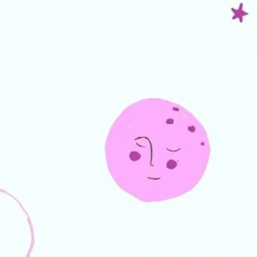 Heather Ross Windham Fabrics Moons Pink