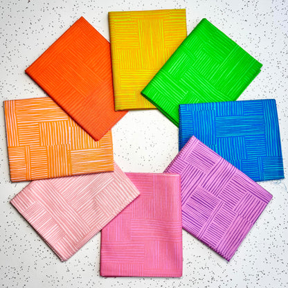 Heather Ross Windham Fabrics Ruby and Bee Blenders Woven Fat Quarter Bundle