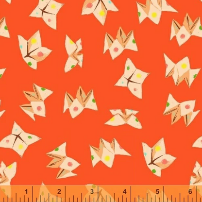 Heather Ross Windham Fabrics Sleeping Porch Lawn Fortune Tellers Red 42208-12