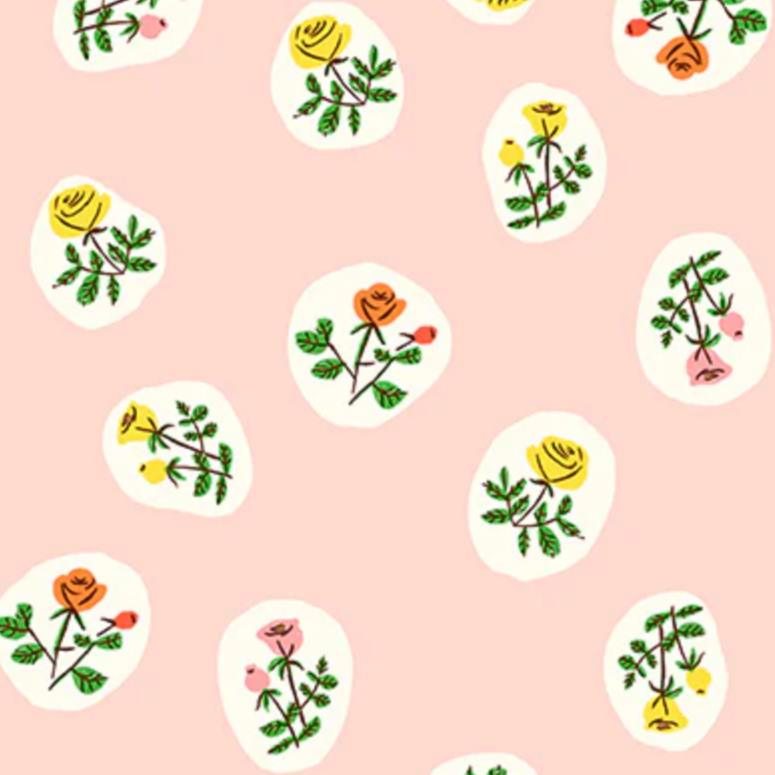 Heather Ross Windham Fabrics Studio Edit Bouquet Blush 40930D-4