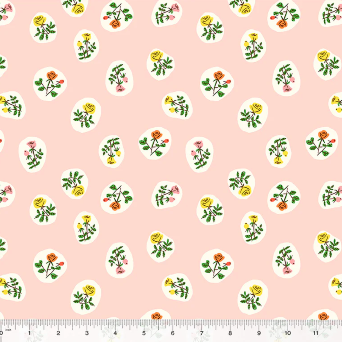 Heather Ross Windham Fabrics Studio Edit Bouquet Blush 40930D-4