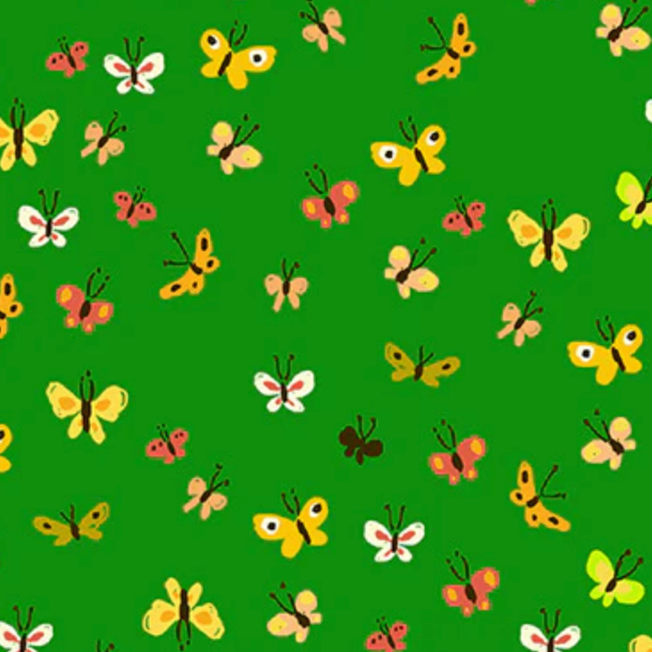 Heather Ross Windham Fabrics Studio Edit Calico Green 40933D-2