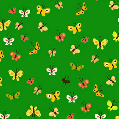 Heather Ross Windham Fabrics Studio Edit Calico Green 40933D-2