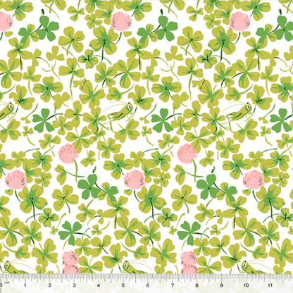 Heather Ross Windham Fabrics Studio Edit Cricket Clover Pink 37026D-6