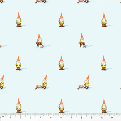 Heather Ross Windham Fabrics Studio Edit Gnomes Blue 54324D-1