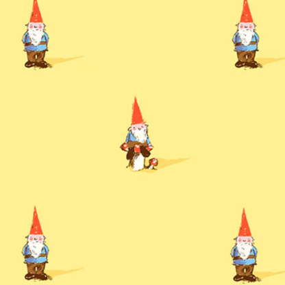 Heather Ross Windham Fabrics Studio Edit Gnomes Yellow 54324D-2