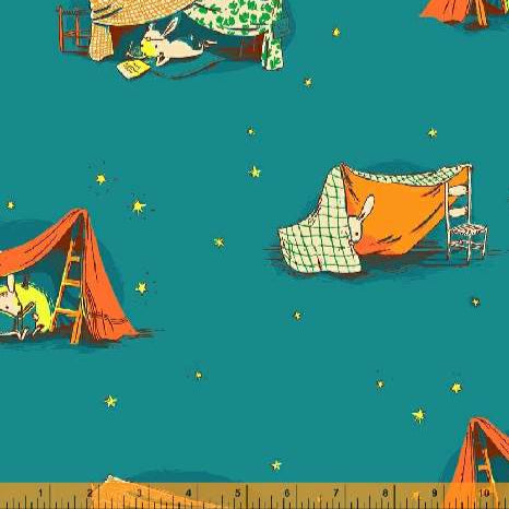 Heather_Ross_Windham_Lucky Rabbit Quilt Tent Aqua 53242-5