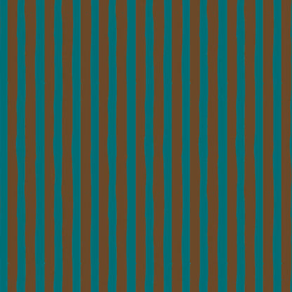 Heather Ross Windham Ruby and Bee Blenders Drawn Stripe 54418-37 Provence/Brown