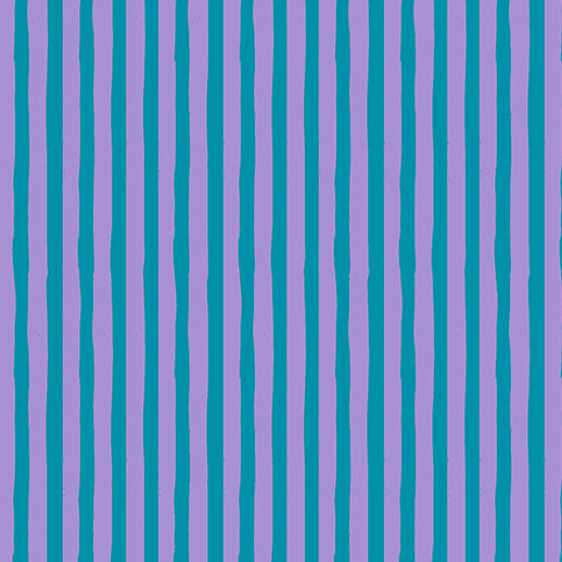 Heather Ross Windham Ruby and Bee Blenders Drawn Stripe 54418-38 Salvia/Provence