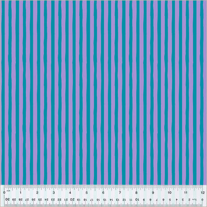 Heather Ross Windham Ruby and Bee Blenders Drawn Stripe 54418-38 Salvia/Provence