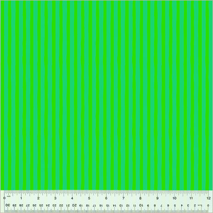 Heather Ross Windham Ruby and Bee Blenders Drawn Stripe 54418-39 Pasture/Agave