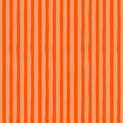 Heather Ross Windham Ruby and Bee Blenders Drawn Stripe 54418-40 Peach/Delphinium