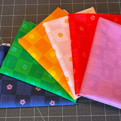 Heather Ross Windham Ruby and Bee Blenders Footpath Fat Quarter Bundle