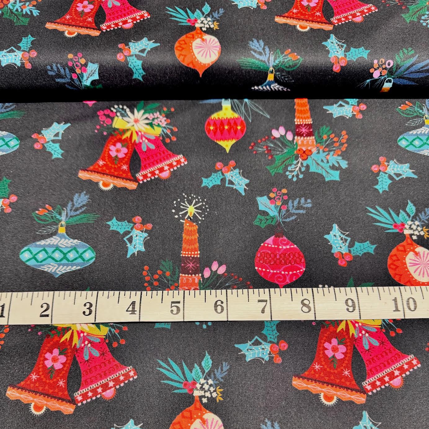 Helen Black Dashwood Studio Fabric Candy Cane Christmas Ornaments CANDY2502