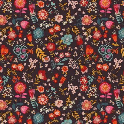 Helen Black Thread and Ink Design Studio Fine Folk Calico Blooms  FOLK1113