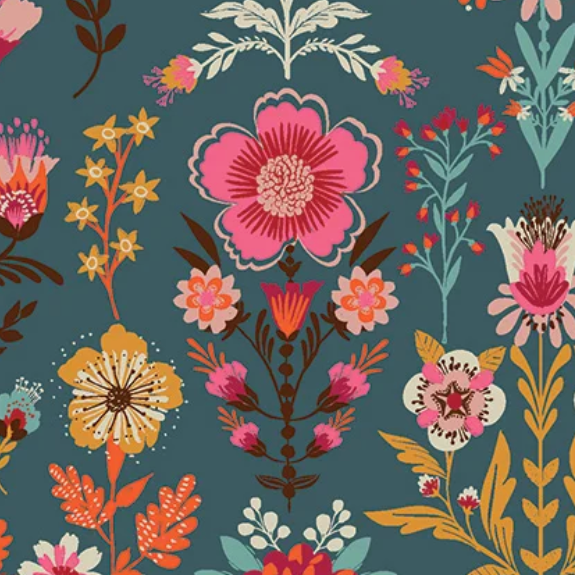 Helen Black Thread and Ink Design Studio Fine Folk Country Blooms FOLK1116