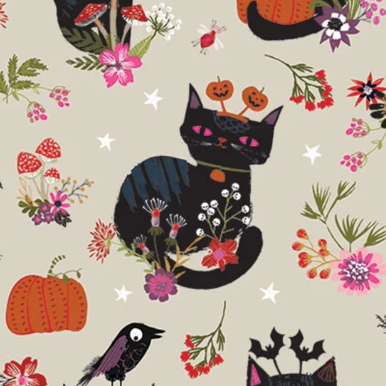 Helen Black Thread and Ink Designs Hocus Pocus Witchy Whiskers HPOC1072