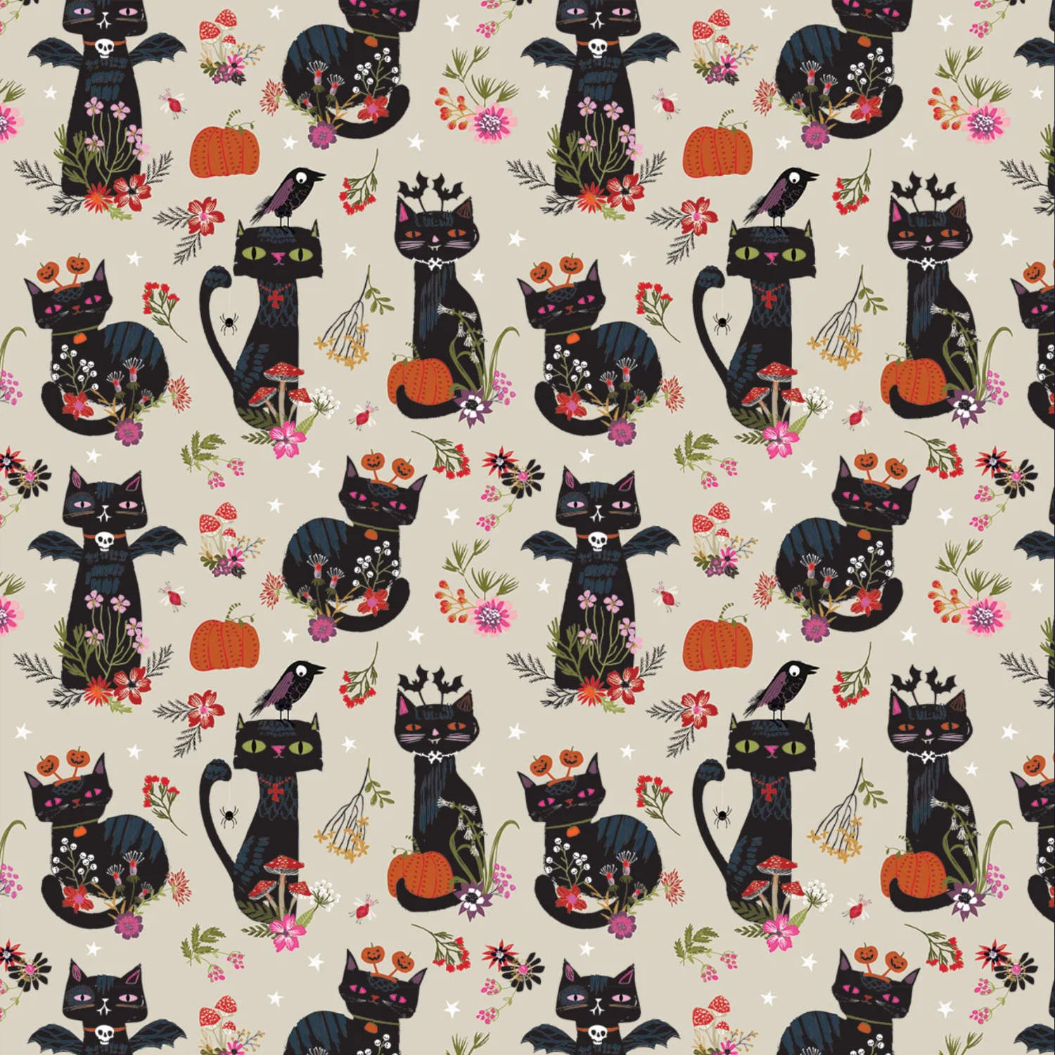 Helen Black Thread and Ink Designs Hocus Pocus Witchy Whiskers HPOC1072