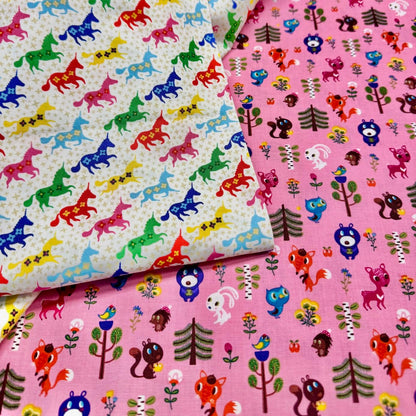 Helen Dardik Clothworks Forest Babes Pink Y2917-43