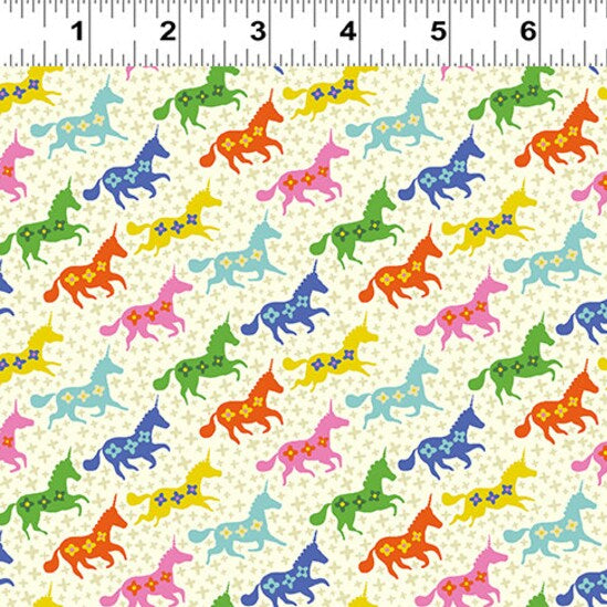 Helen Dardik Clothworks Forever Magic Unicorns Y3047-57