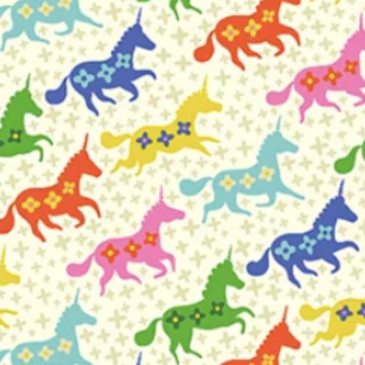Helen Dardik Clothworks Forever Magic Unicorns Y3047-57