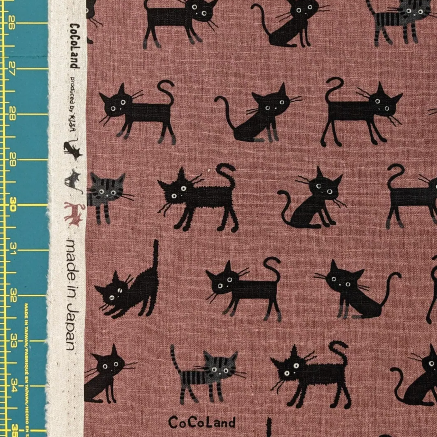 Hishiei CoCoLand Medium Cats Canvas Dusty Pink CO-10016-2B